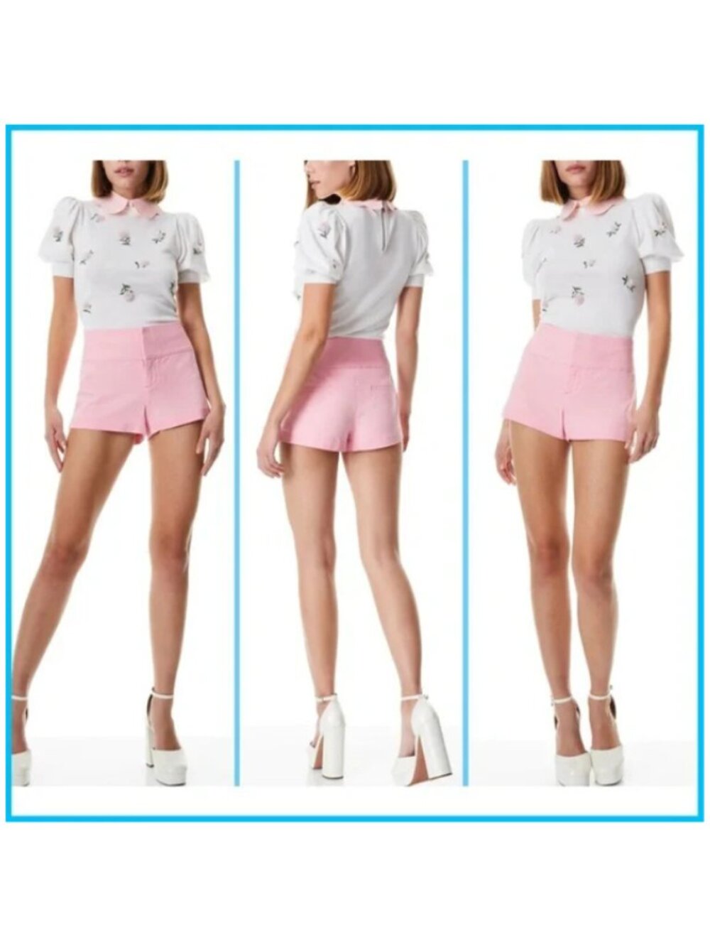 Alice and Olivia Jeans NWT Women's Primrose OLIVIA Denim Shorts, Size 32